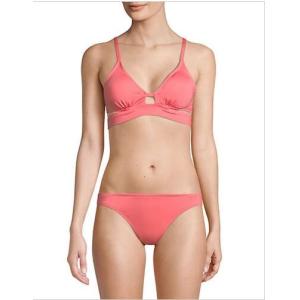 DESIGN LAB LORD & TAYLOR Double Back-Band Triangle Bikini Top