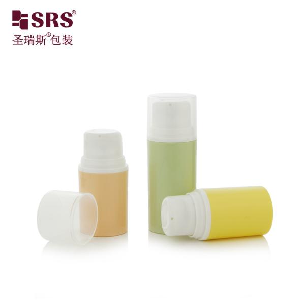 PA203A Custom Glossy Finish Airless Facial Cream Bottle 50ml Capacity Custom Color for Cosmetic