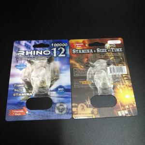 No Headache Blister Pack Packaging Sexual Pill Capsule Rhino 69 Package Card Box