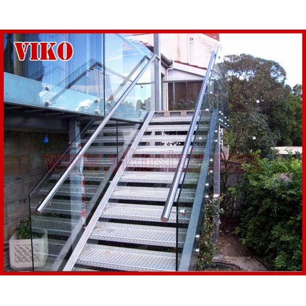 Glass Spigot For Glass Railing VH117SB Tempered glass 304 stainless steel Cap Handrail Glass Spigot UChannel RailingClea