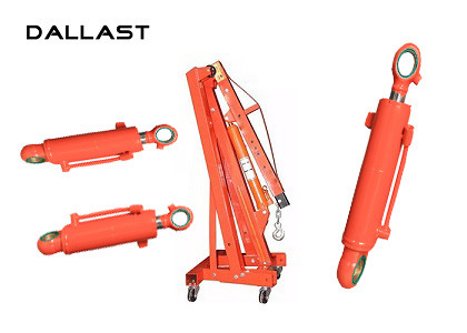 Buy Hoist Mechanism Tie Rod Chromed Hydraulic Lift Cylinder Double Acting at wholesale prices
