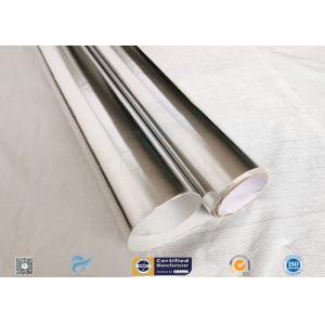 Heat Insulation 0.43mm Thick Aluminium Foil Coated Fiberglass Fabric