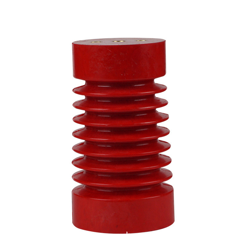 Quality 10-35KV Cabinet Indoor High Voltage Epoxy Resin Insulator Red Color for sale