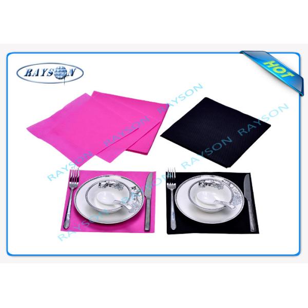 Buy  TNT Non Woven Waterproof Tablecloth Disposable For Napkin at wholesale prices