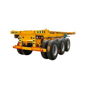 45ft 40ft 2 or 3 Axles Terminal Container Trailer Chassis for Port Yellow and
