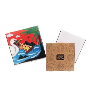 Vanishing Carton White Pizza Boxes Manufacturing Hexagon Square Triangle 14inch