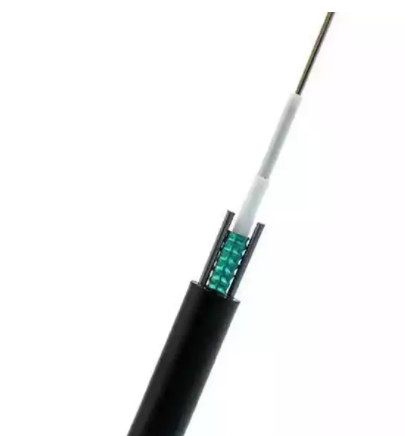 12 Fiber Aerial Optical Fiber Cable GYXTW G652D / SM 1500N For Telecom