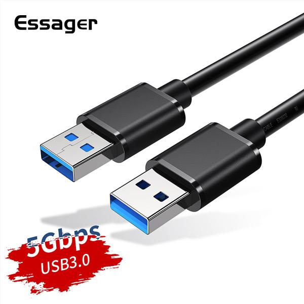 Essager 2021 USB Extension New Products Male to Male Data Cable USB3.0 for Data Transmission