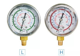 Auto AC Tool 134A shockproof oil Gauge with sheath
