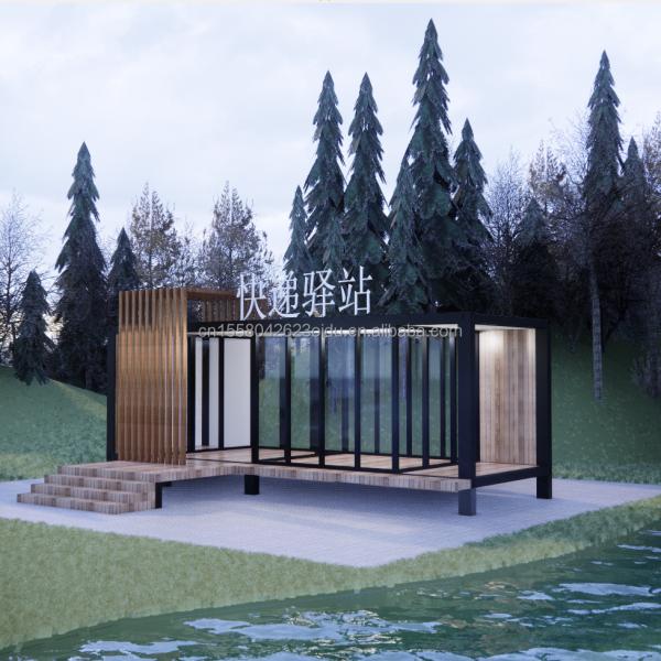 50/75/100mm Wave Sandwich Panel Wall Container House Prefabricated Mobile Villa for Modern Design