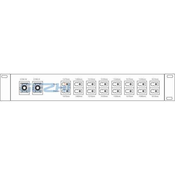 Dual Fiber 1x8 Coarse Wavelength Division Multiplexer
