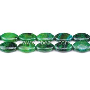 Quality Dyed Blue-Green Yellow Turquoise Puffy Ovals for sale