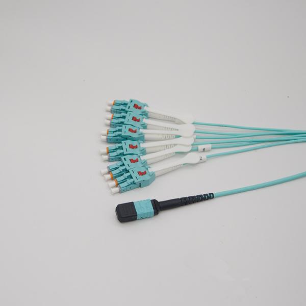 High Density Cabling Pre Terminated Multi Fiber Cables MTP/MPO Female To LC Uniboot
