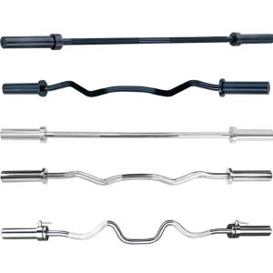 Stainless Steel Unisex Weight Lifting Rod 2.2M Olympic Weightlifting Barbell