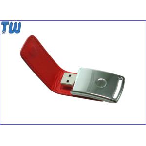 Gadget Metal Body 32GB Pen Drives Leather Cover Magnet Connect