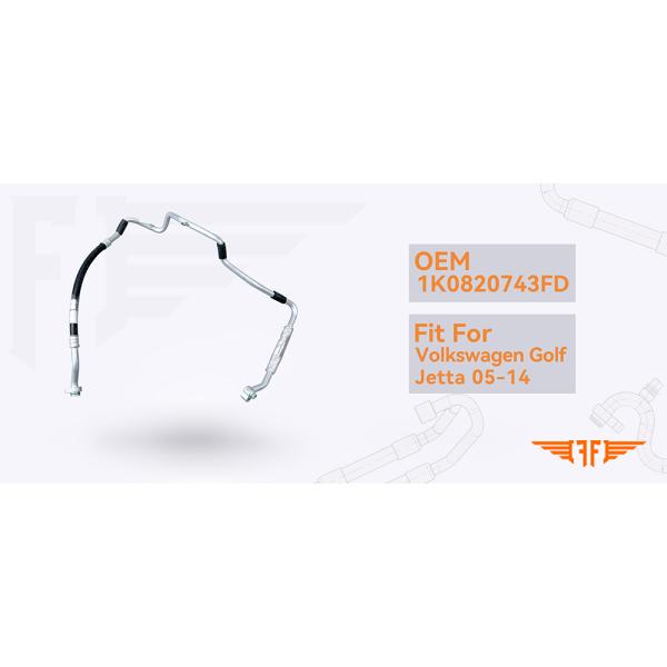 1K0820743FD Car Ac Suction Line 05-14 Volkswagen Golf Jetta AC Pipe In Car