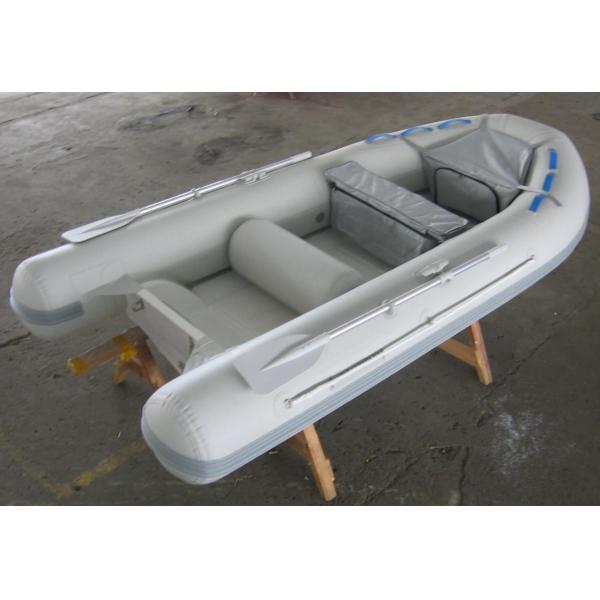 Buy Gray / Red 5 Person Inflatable Boat Semi FRP Boats With YAMAHA Motor at wholesale prices