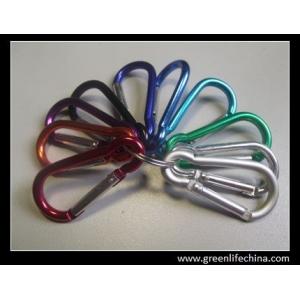 Top quality aluminium metal carabiner carabiner hooks custom colors in cheap