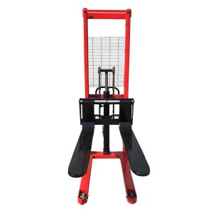 1 ton 1.6 meter manual hydraulic lift pallet stacker hand forklift