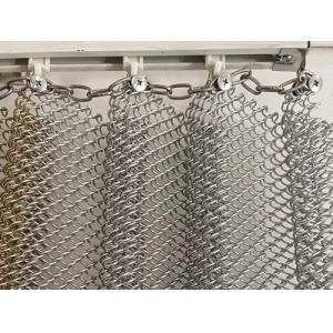 Anodized Oxidation Aluminium Metal Curtain Woven Mesh Curtain With Advanced