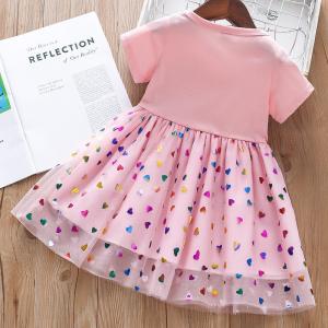 Summer Children'S Girls Printing Dress Fluffy Princess Dresses