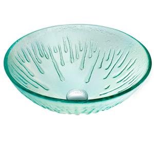 glass round vanity top bathroom sink TY-114 420*420*145*12MM