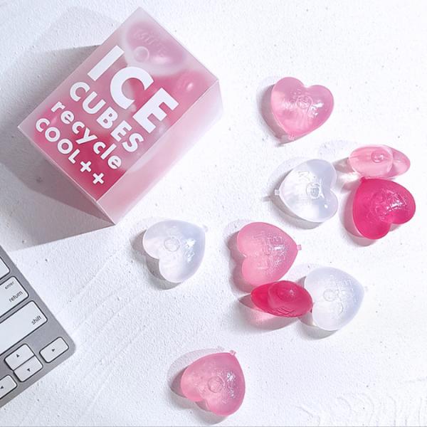Ice Cream Tools Plastic Heart Shape Ice Cube for Beer Cooling Food Grade Bar Accessories