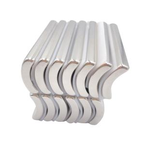 Industrial Rare Earth Arc Magnets Multi Poles With Silver Coating