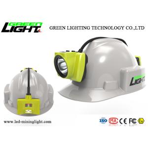 18000lux Underground Mining Cap Lamps 15 Hours Working Time With Display Screen