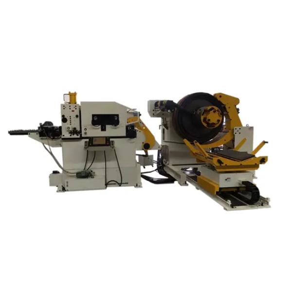 Buy 380V AC Uncoiler Straightener Feeder 2 In 1 Leveling And Decoiler Machine at wholesale prices