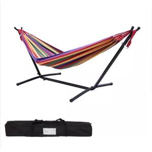 Customized Heavy Duty Canvas Hammock Stainless Frame Stable Operation