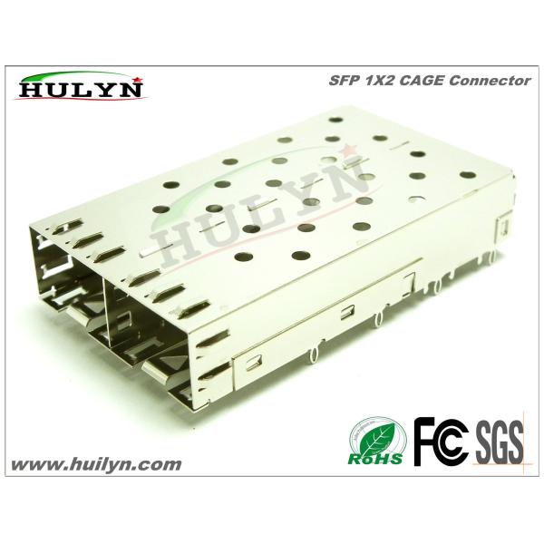 Buy SFP 1x2 CAGE Connector SFP Jack With LEDs at wholesale prices
