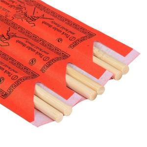 2024 hot sale Smooth Bamboo Chopsticks Disposable Individual Paper Wrapping