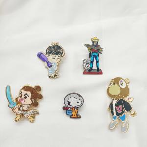 Plated Metal Crafts Customized Hard Enamel Lapel Pin Business Gifts Metal Logo