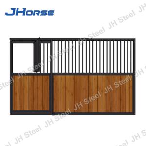 Bamboo Wood Luxury Horse Stall Fronts , Horse Stable Stall Sliding Door