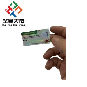 Plastic Hologram Vial Label With Permanent Adhesive For Pharmaceutical Products