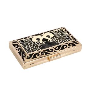 Two Peacocks Hollow Out Clutch Frame DIY Minaudiere Box Frame