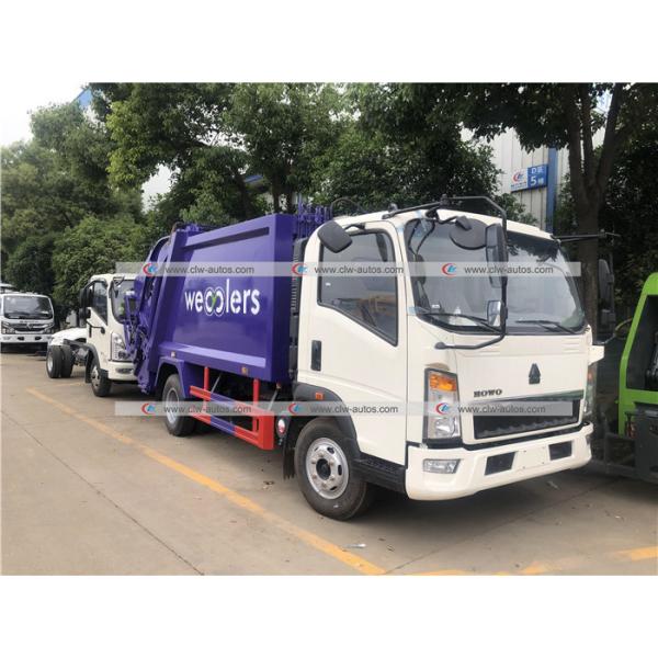 Buy HOWO 5cbm Compactor Garbage Truck Compressed Waste Treatment Truck at wholesale prices