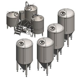 Brewery Mini Beer Brewing Equipment for Pub Commercial Beer Brewery 50L-1000L