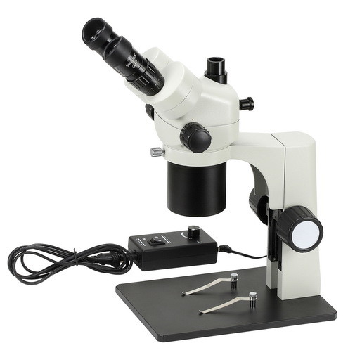 Buy Trinocular Stereoscopic Industrial Microscope Coaxial Illumination Magnification 18X - 65X at wholesale prices