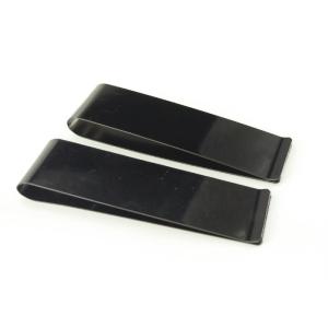 Custom Metal Stamping Parts Black Polished U Stainless Steel Belt Clip