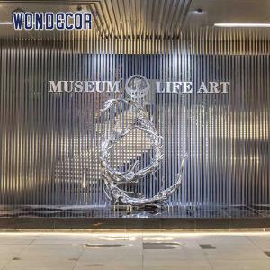 Unique Metal Casting Wave Art Ss Sculpture For Outdoor Hotel Decoration