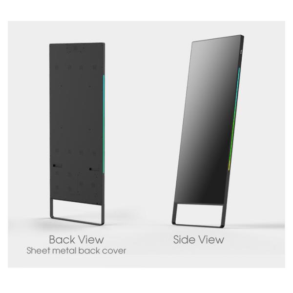 55inch Interactive Fitness magic mirror display with Personalized Workouts and Heart Rate Monitor