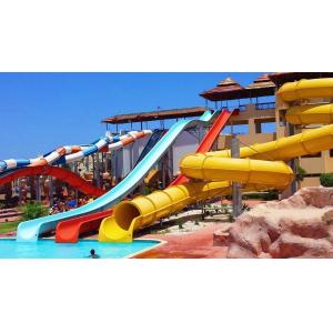 Water Park Swimming Pool Attraction Kids Play Fiberglass Water Slide