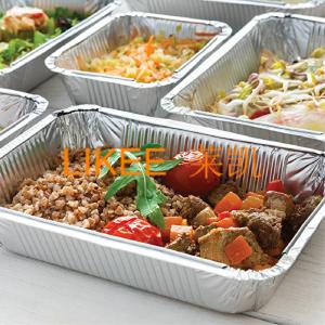 Thin Wrinkle Wall Aluminum Foil Container Low / High Temperature Resistance