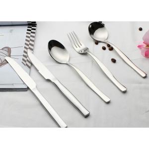 Glossy 25Pcs Stainless Steel Cutlery Flatware Set For Restaurant