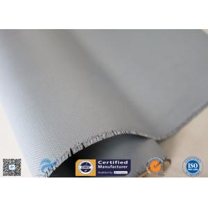 Chemical Resistant Gray Color Silicone Coated Fiberglass Fabric 160g Two Sides