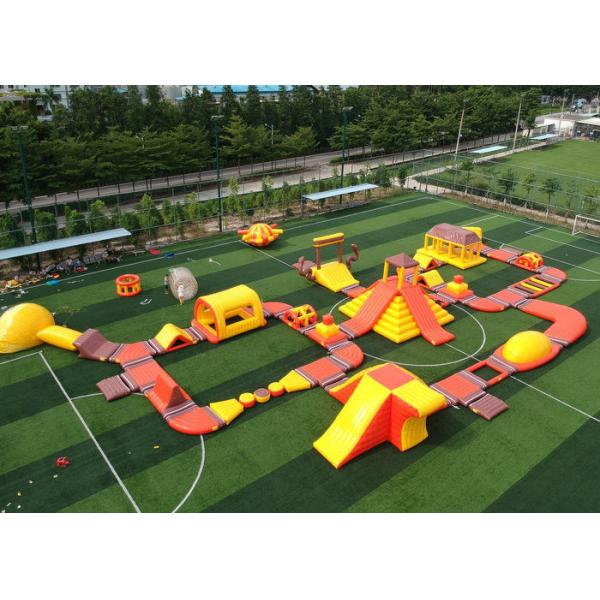 Buy Heat Resistant Inflatable Water Obstacle Course Equipment Large People Capacity at wholesale prices