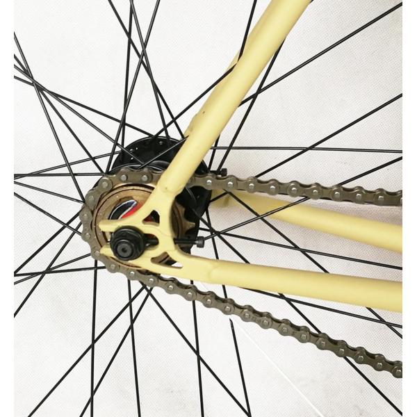 700C Hi-Ten Steel Frame Double Wall 43MM Aluminum RIM Single Speed Track Fixed Gear Bike