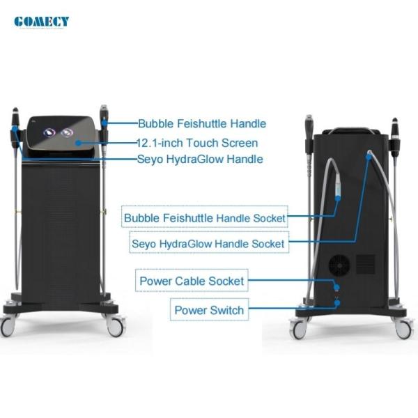 Gomecy Vertical Bubble Feishuttle Beauty Equipment for Professional Skin Detox Serum Infusion and Glow